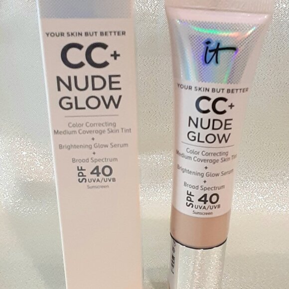 IT Cosmetics CC Nude Glow Lightweight Foundation + Glow Serum with SPF 40 - Picture 1 of 5